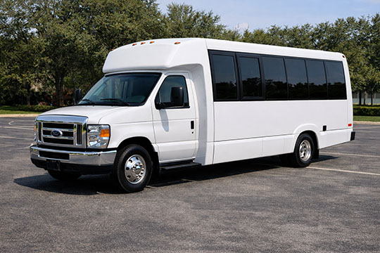 18-passenger minibus available for charter in Lafayette, LA